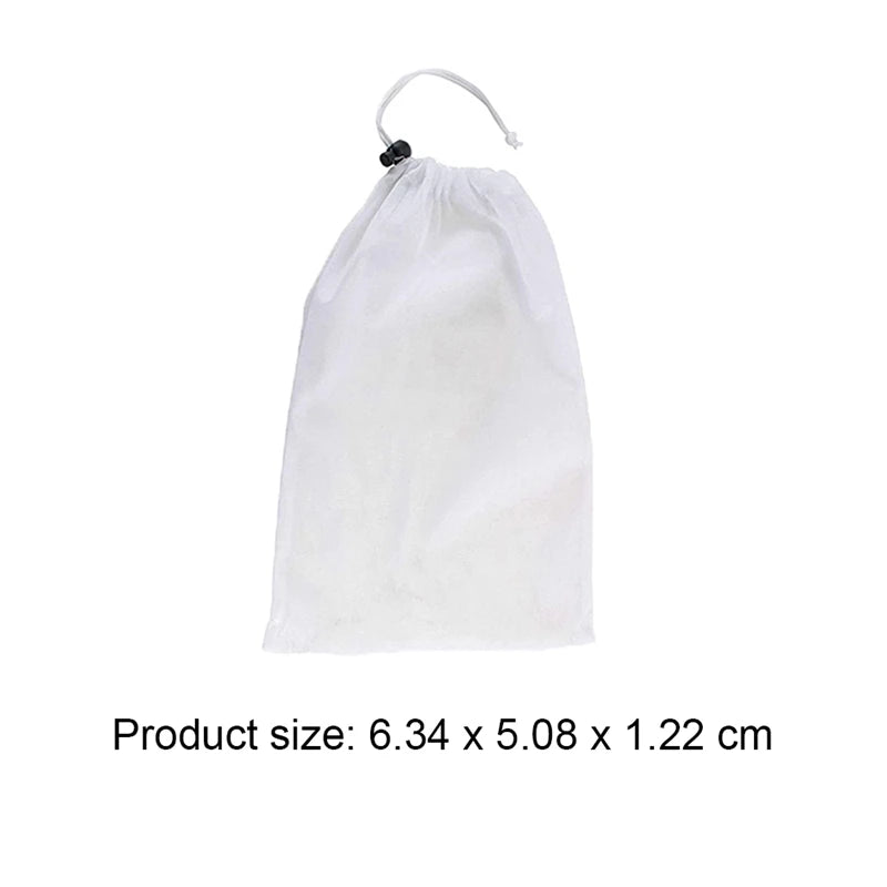 10Pcs Fine Mesh Pool Vacuum Plastic Bag Fountain Spa Vacuum Cleaner Mesh Bag For Swimming