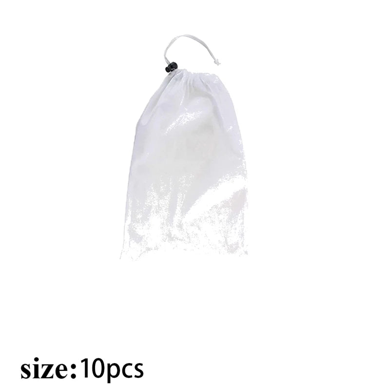 10Pcs Fine Mesh Pool Vacuum Plastic Bag Fountain Spa Vacuum Cleaner Mesh Bag For Swimming