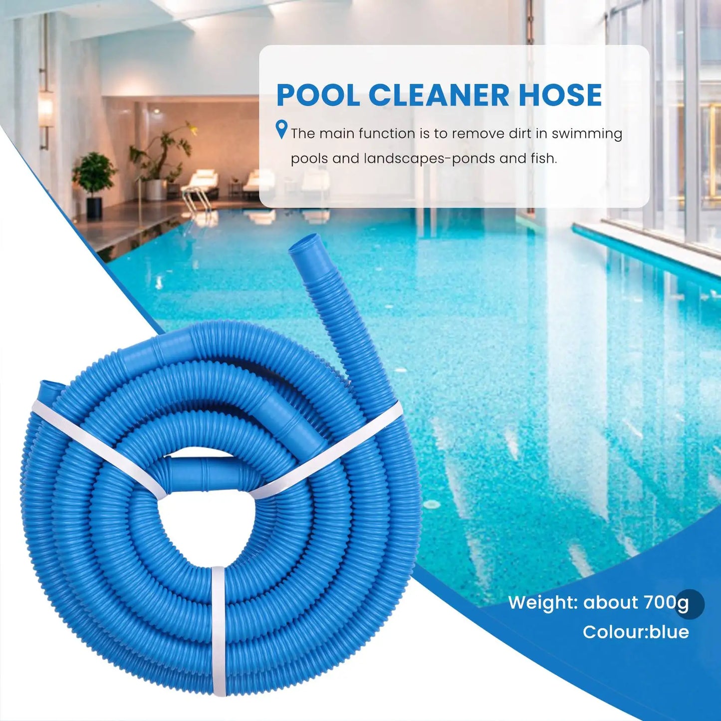 6. Swimming Pool Vacuum Cleaner Hose Suction Swimming Replacement Pipe Pool Cleaner Tool Swimming Pool Cleaning Hose