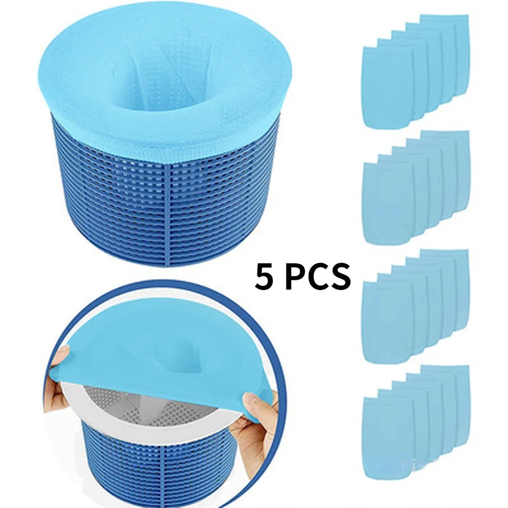 10/5Pcs Pool Skimmer Socks Household Perfect Savers Nylon Mesh Design For Filters Baskets Skimmers Swimming Pool Accessories